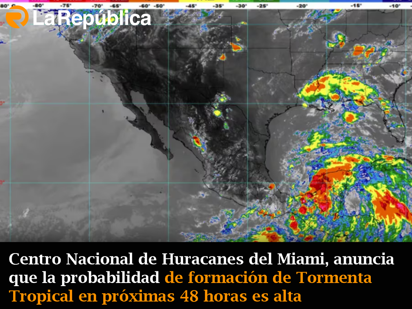  Centro Nacional de Huracanes del Miami, anuncia que la probabilidad de formación de Tormenta Tropical en próximas 48 horas es alta   - Cover Image